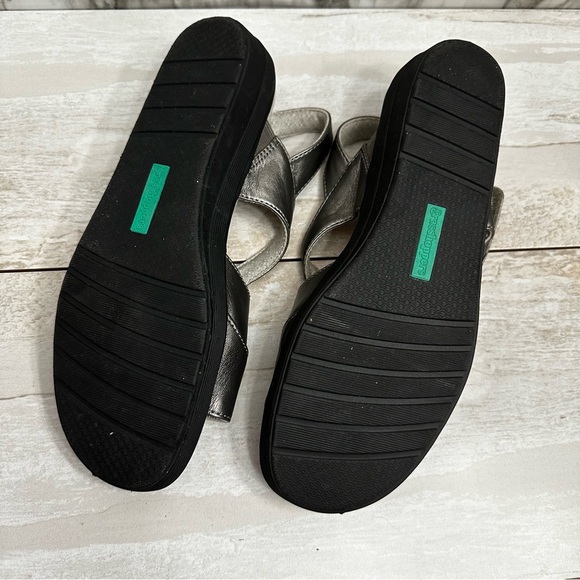 Grasshopper Ortholite Leah II Silver Gray Strap Sandal Women Sz  8.5 Orthopedic - Picture 7 of 15